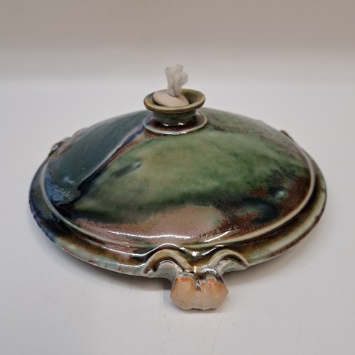 #251252 Oil Lamp Green/Blue $16.50 at Hunter Wolff Gallery